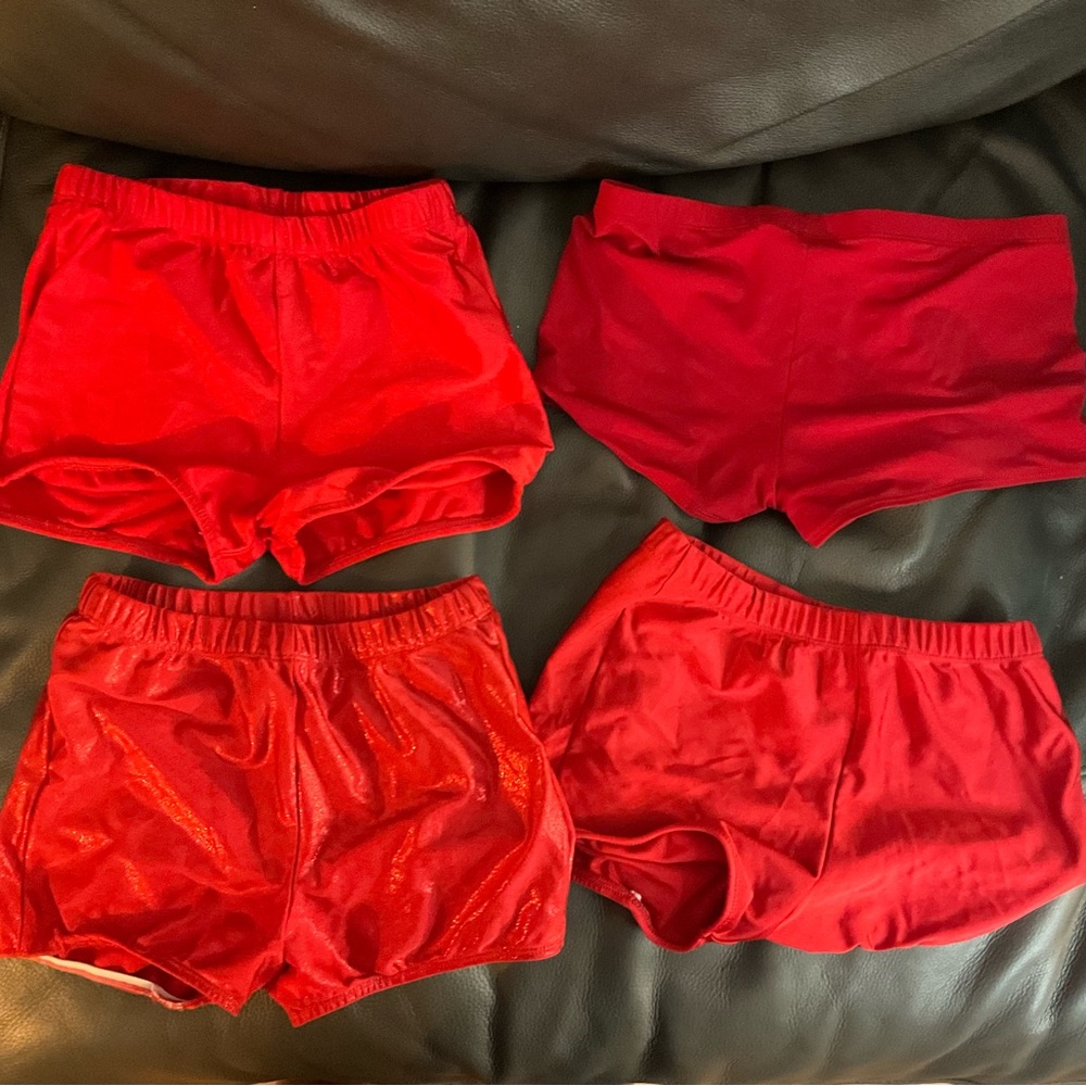 4 pair red cheer/dance lollies